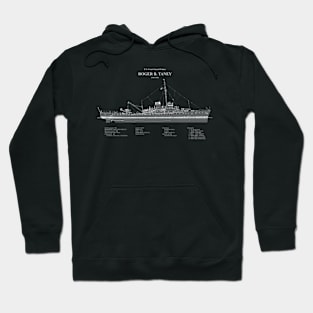 Roger B. Taney whec-37 United States Coast Guard Cutter - ABDpng Hoodie